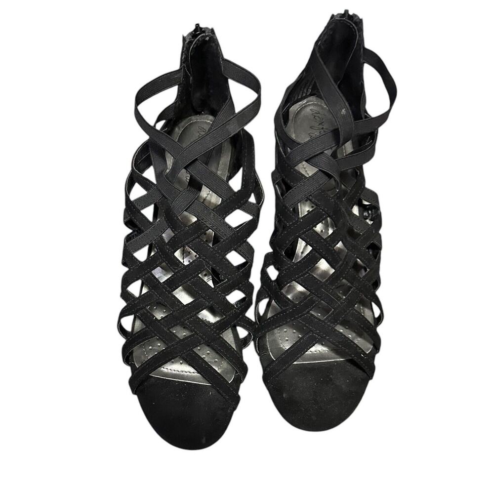 Dexflex Size 9 Trista Black Strappy Heel - Picture 2 of 7